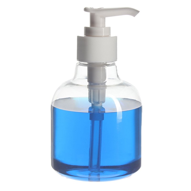250ml Clear PET Plastic Bell Round Bottle with 28/410 Neck - Image 3