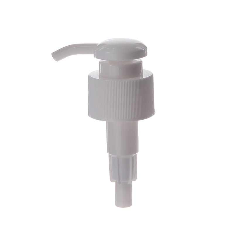 28/410 White PP Ribbed Twist Lock Down Lotion Pump