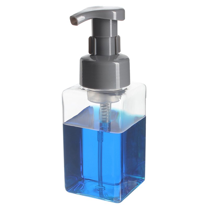 280ml Clear PET Plastic Square Foamer Bottle with 42/410 Neck - Image 3