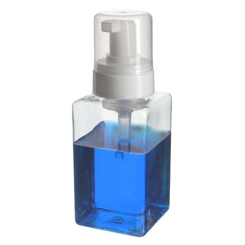 280ml Clear PET Plastic Square Foamer Bottle with 42/410 Neck - Image 4