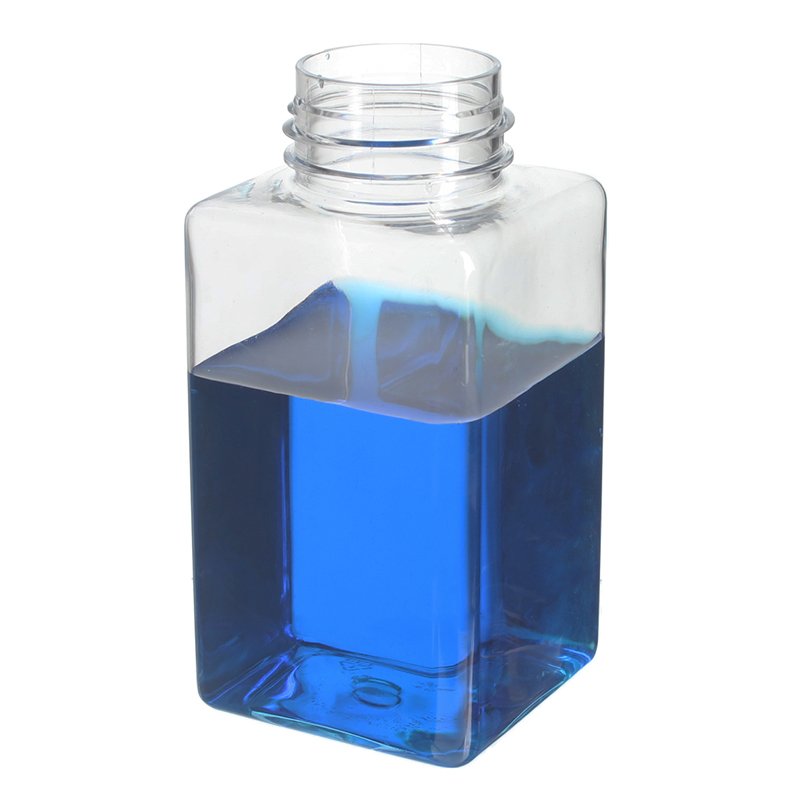 280ml Clear PET Plastic Square Foamer Bottle with 42/410 Neck - Image 2