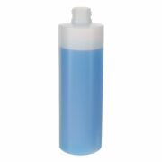 300ml/10oz Nature Color Cylinder HDPE Plastic Bottle with 24/410 Neck