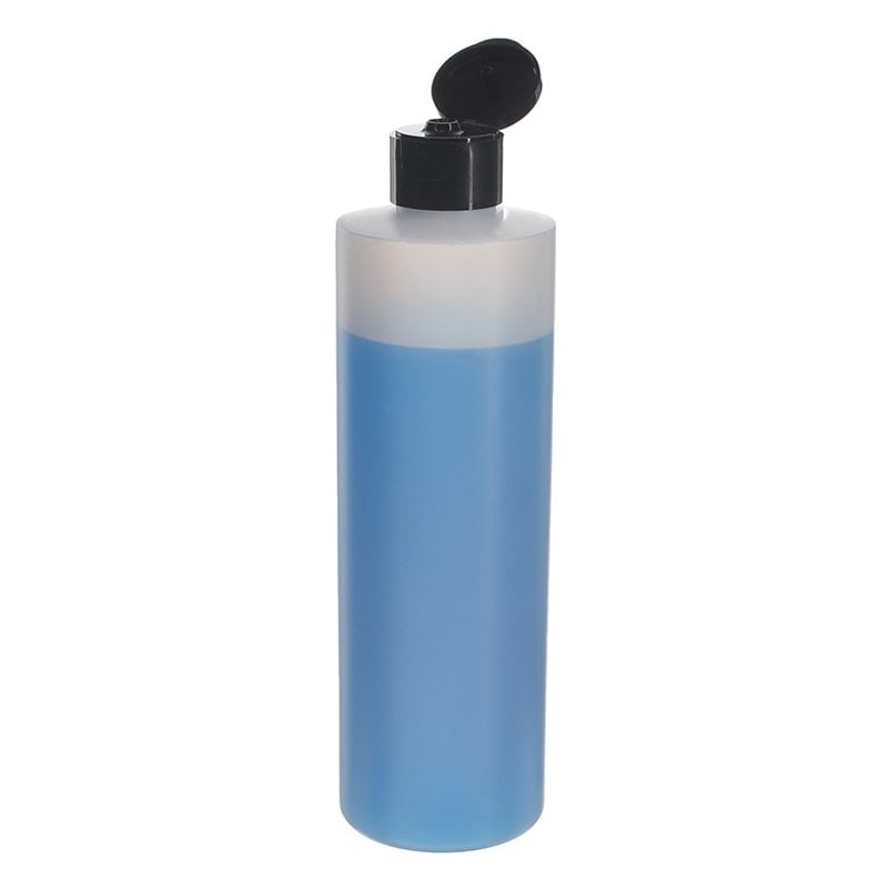 300ml/10oz Nature Color Cylinder HDPE Plastic Bottle with 24/410 Neck - Image 3