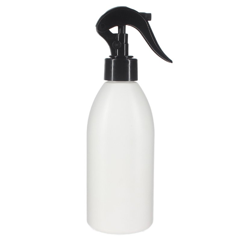 300ml/10oz White HDPE Plastic Modern Round Bottle with 28/410 Neck - Image 3