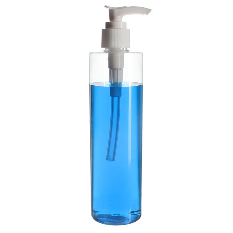 300ml/10oz Clear Cylinder PET Plastic Bottle with 24/410 Neck - Image 4