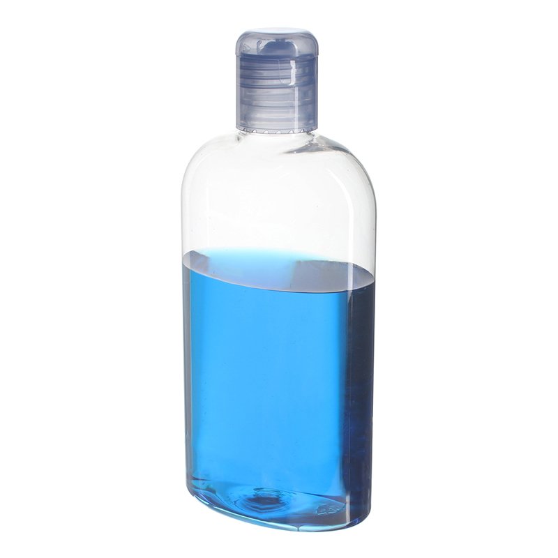 300ml/10oz Clear Oval PET Plastic Bottle with 24/415 Neck - Image 2
