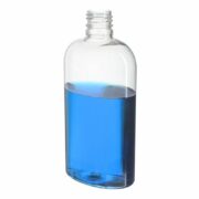 300ml/10oz Clear Oval PET Plastic Bottle with 24/415 Neck