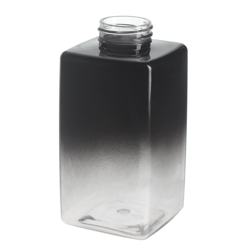 300ml/10oz Gradient Color Square PET Plastic Bottle with 32/410 Neck - Image 2