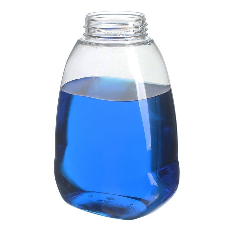 Hand Soap Foamer Bottle Wholesale, 300ml, PET, Clear, Oval, 40mm - bottle only