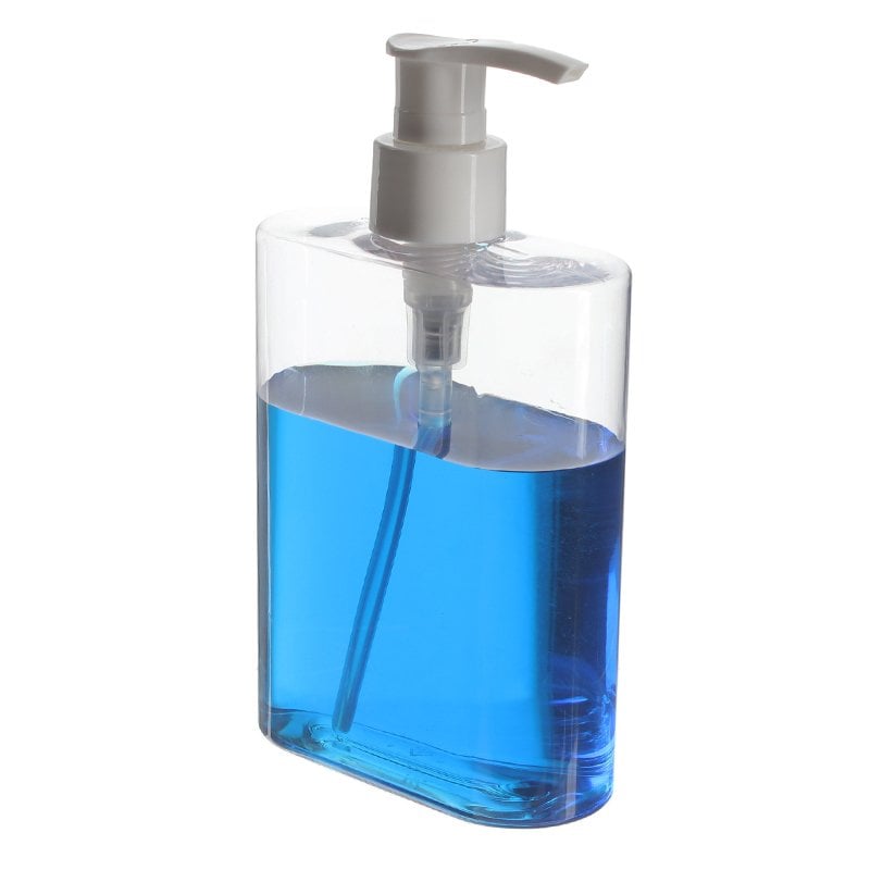 300ml/10oz Clear PETG Plastic Oval Bottle with 24/410 Neck - Image 2