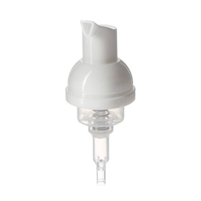 Plastic Foam Pump for Bottle, 32mm, Clear Top Cover, White - Image 2