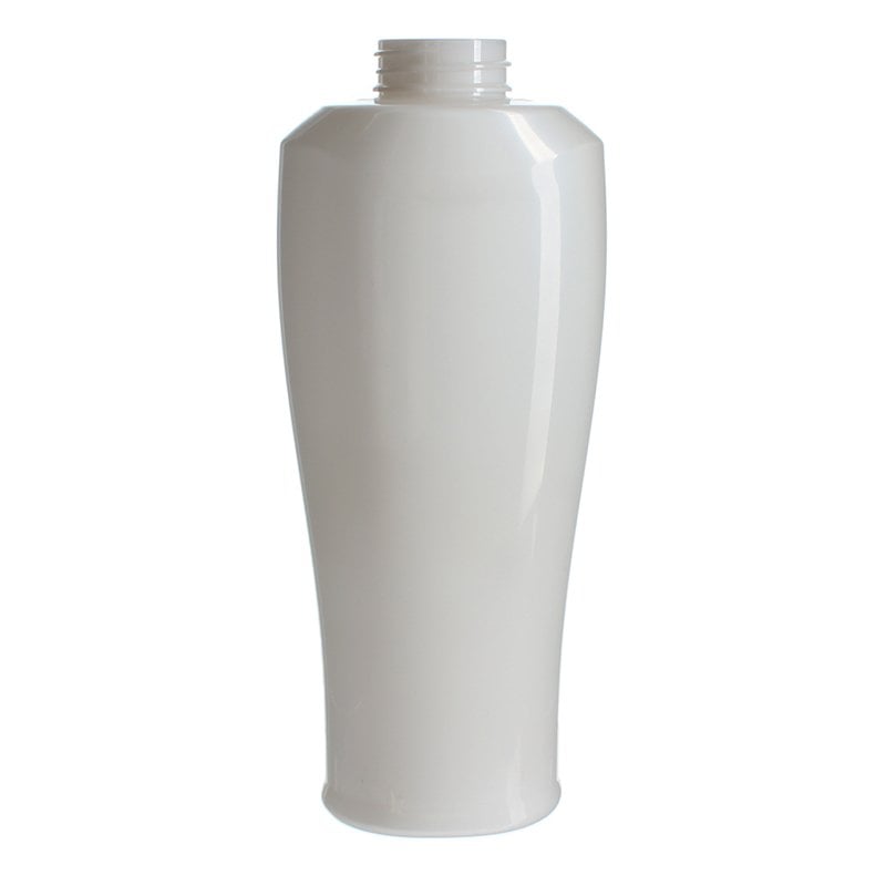 350ml White Oval PET Plastic Bottle with 32/410 Neck