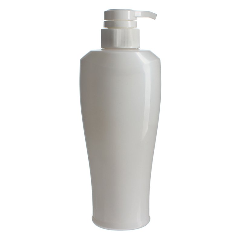 350ml White Oval PET Plastic Bottle with 32/410 Neck - Image 3