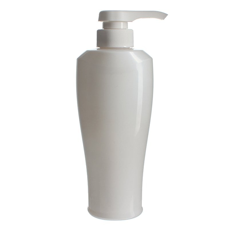 350ml White Oval PET Plastic Bottle with 32/410 Neck - Image 4