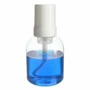 350ml Clear PET Plastic Round Foamber Bottle with 43/410 Neck