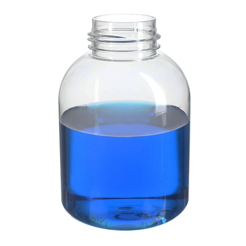 350ml Clear PET Plastic Round Foamber Bottle with 43/410 Neck - Image 2