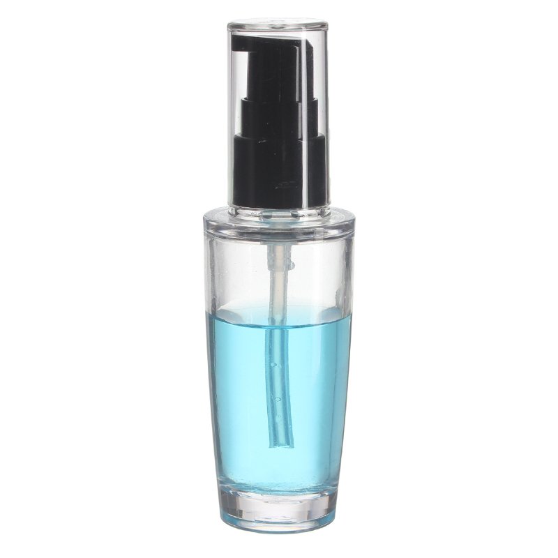 35ml Clear Extra Thick Round PETG Plastic Pump Bottle with 18/410 Neck