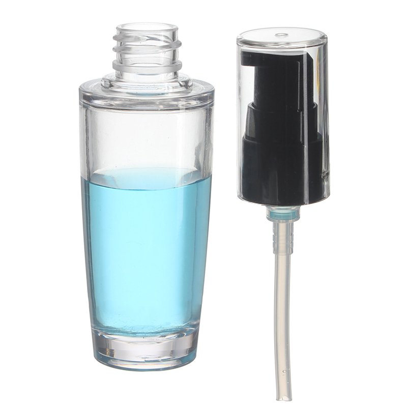 35ml Clear Extra Thick Round PETG Plastic Pump Bottle with 18/410 Neck - Image 3
