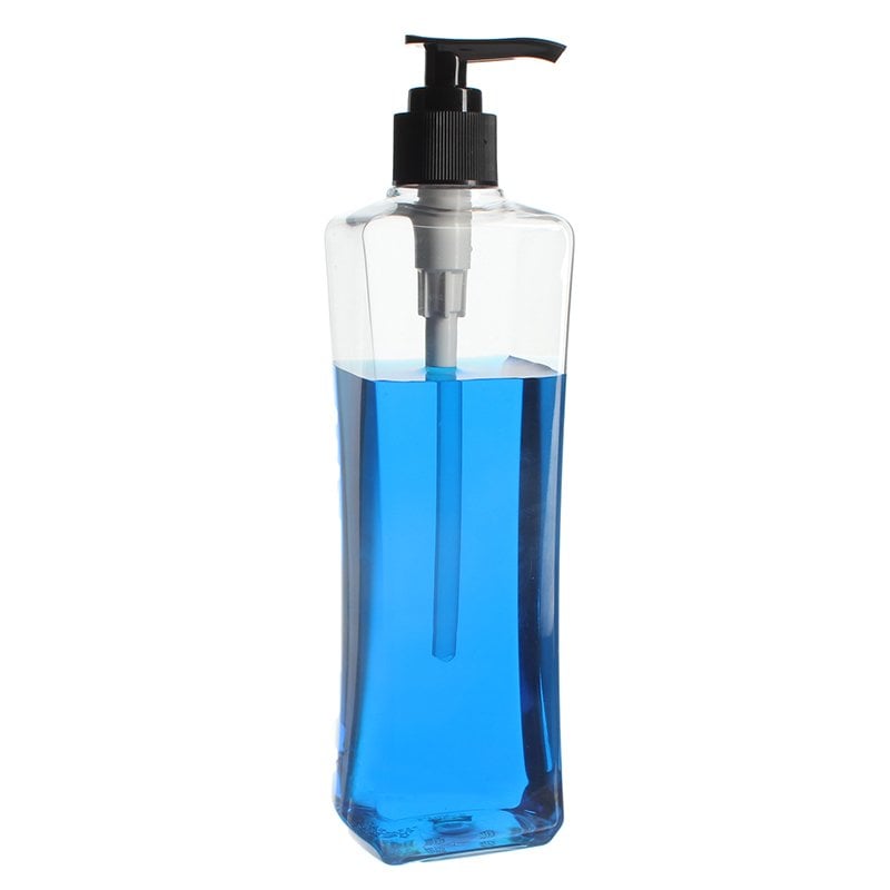 380ml PET Plastic Square Bottle with 24/410 Neck - Image 2