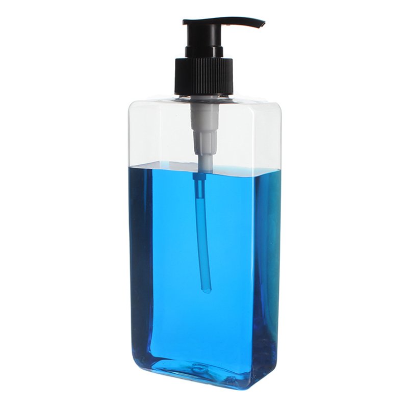 400ml PET Plastic Square Bottle with 28/410 Neck - Image 2