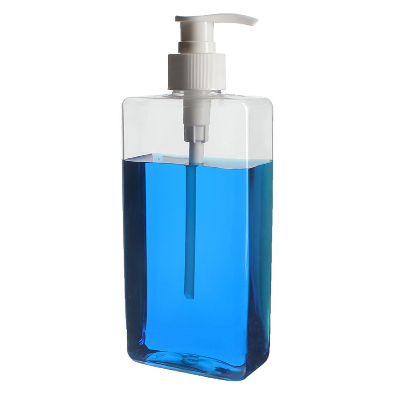 400ml PET Plastic Square Bottle with 28/410 Neck - Image 3