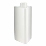 400ml White Triangle PET Plastic Bottle with 32/410 Neck
