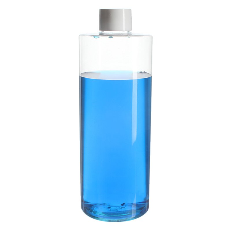 400ml Clear Cylinder PET Plastic Bottle with 24/410 Neck - Image 3