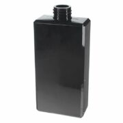 400ml Black Square PETG Plastic Bottle with 28/410 Neck