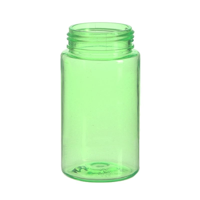 mini foaming soap dispenser travel size, 40ml, PET, Green, Cylinder Round, 30mm - bottle only