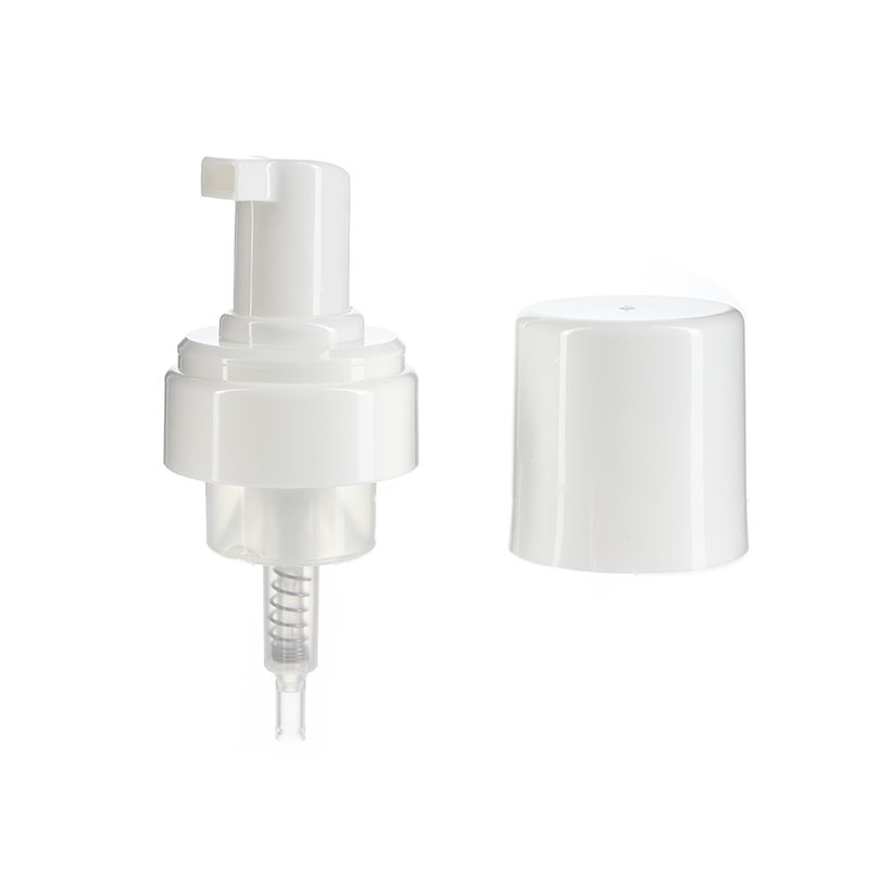 Liquid Soap Foamer Pump Wholesale, Clear Top Cover, 43mm, White - Image 2