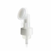 Facial Cleanser Pump, Fine Foam, with Silicone Cleaning Brush, Clear Dust Cover, 43mm
