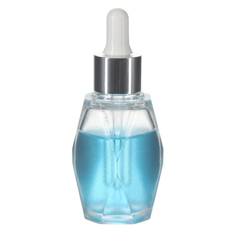 45ml Clear Extra Thick Polygonal PETG Plastic Dropper Bottle with 20/410 Neck