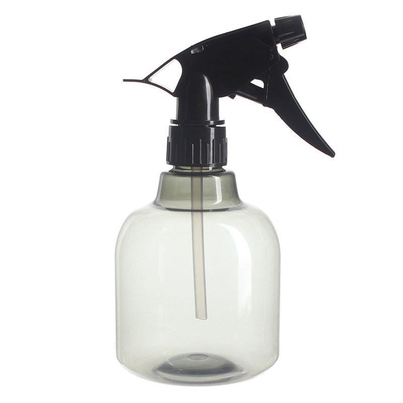 480ml/16oz Clear Black PET Plastic Bell Round Bottle with 28/410 Neck - Image 3