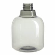 480ml/16oz Clear Black PET Plastic Bell Round Bottle with 28/410 Neck