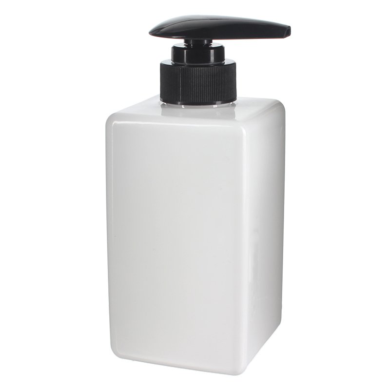 480ml/16oz White Square PET Plastic Bottle with 28/410 Neck - Image 4
