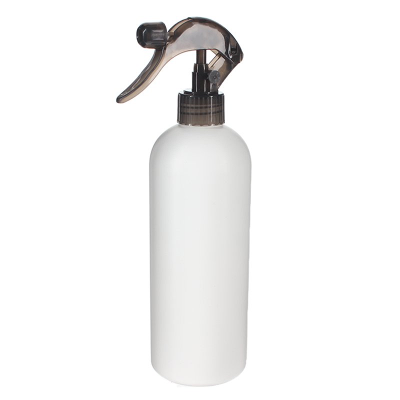 500ml White HDPE Plastic Boston Round Bottle with 28/410 Neck - Image 4