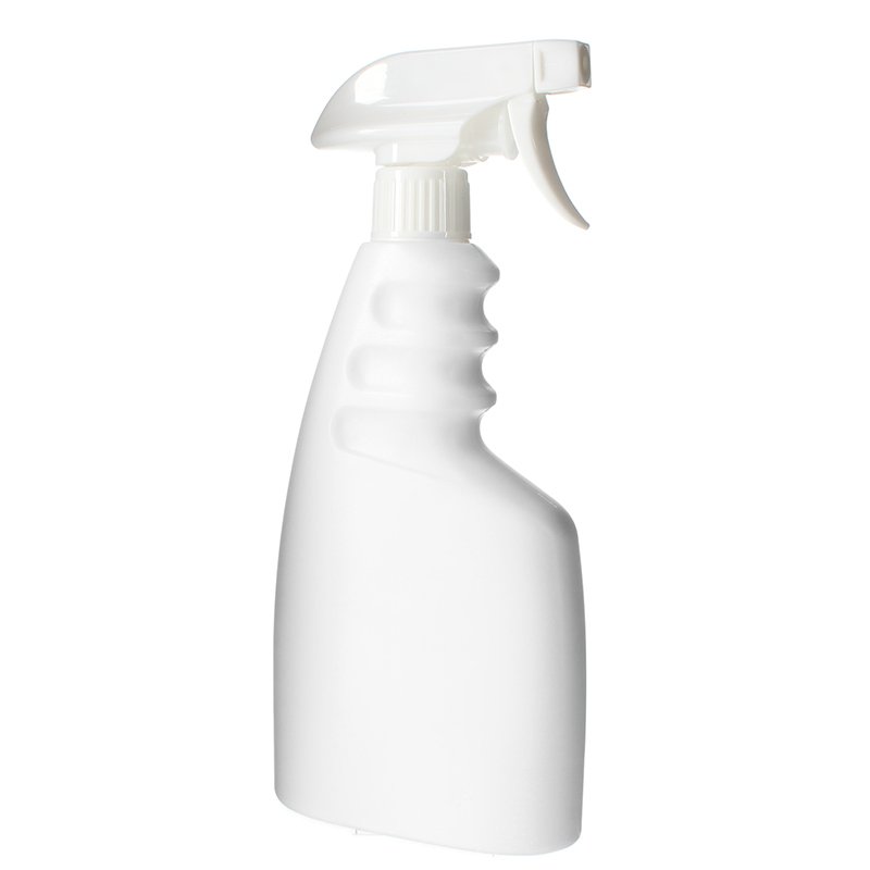 500ml White HDPE Plastic Trigger Spray Bottle with 28/410 Neck - Image 3