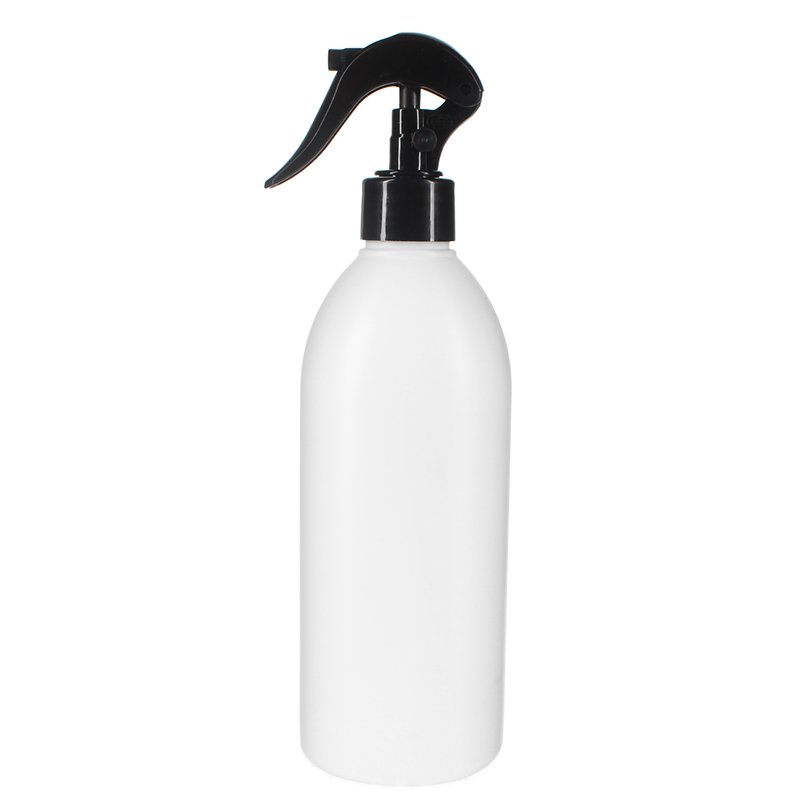 500ml White HDPE Plastic Modern Round Bottle with 28/410 Neck - Image 2