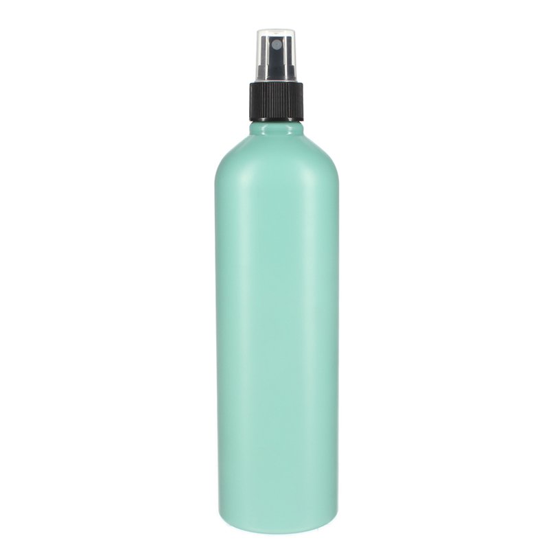 500ml Green HDPE Plastic Cosmo Round Bottle with 28/410 Neck - Image 2