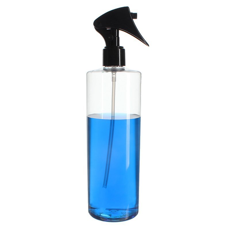 500ml Clear Cylinder PET Plastic Bottle with 24/410 Neck - Image 3