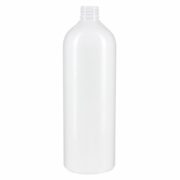 500ml White PET Plastic Cosmo Round Bottle with 24/410 Neck