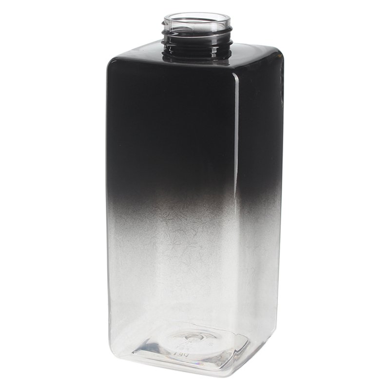 500ml Gradient Color Square PET Plastic Bottle with 32/410 Neck - Image 2