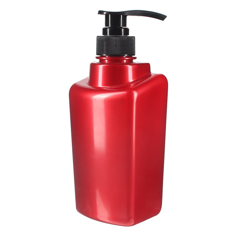 500ml Red Square PET Plastic Bottle with 32/410 Neck - Image 2
