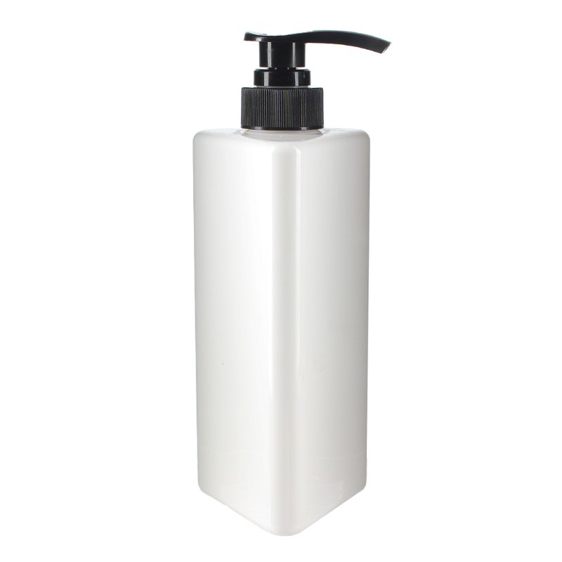 500ml White Triangle PET Plastic Bottle with 32/410 Neck - Image 2