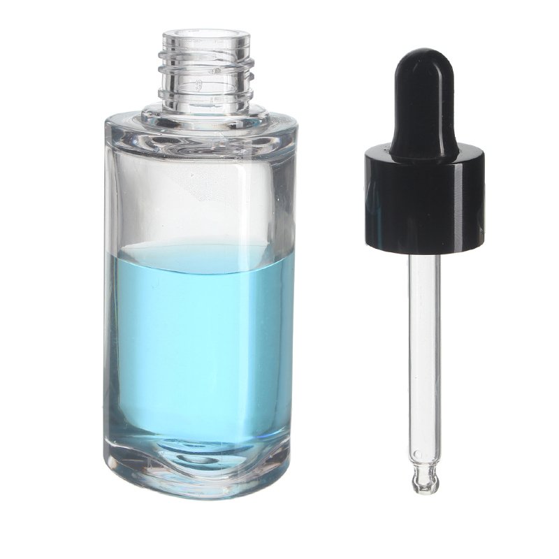 50ml Clear Extra Thick Triangle PETG Plastic Dropper Bottle with 20/410 Neck - Image 3