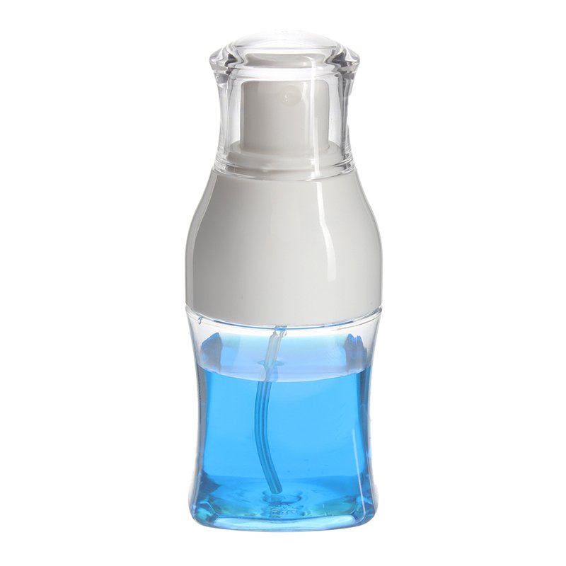 50ml Clear Square PET Plastic Bottle with 24/410 Neck