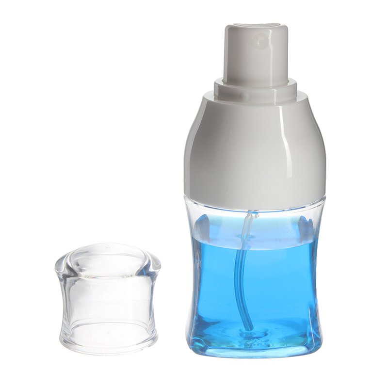 50ml Clear Square PET Plastic Bottle with 24/410 Neck - Image 2