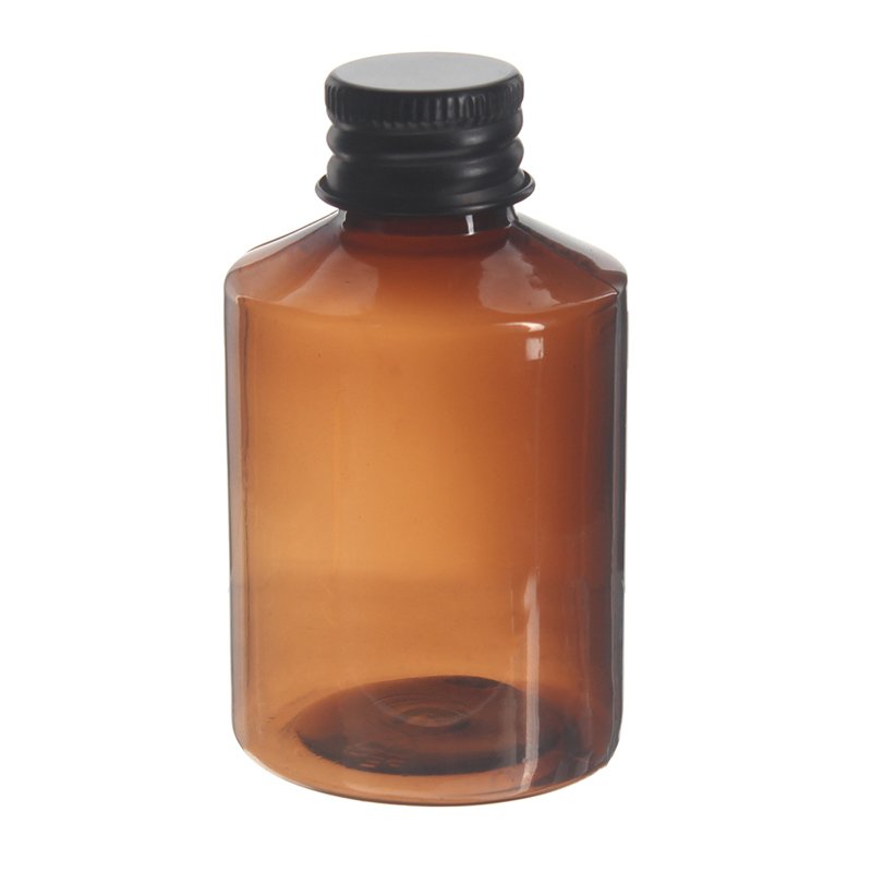 50ml Amber PET Plastic Modern Round Bottle with 20/410 Neck - Image 2