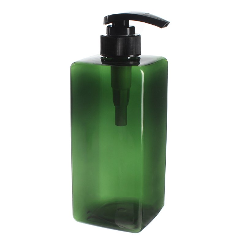 600ml/20oz Gradient Color Square PET Plastic Bottle with 32/410 Neck - Image 4