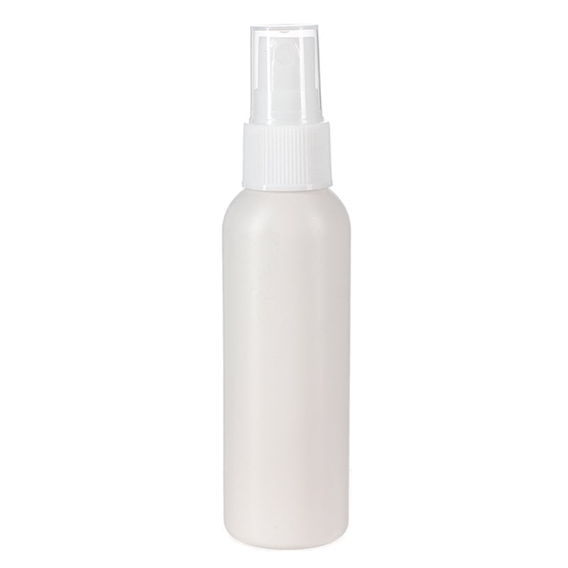 60ml/2oz White HDPE Plastic Cosmo Round Bottle with 20/410 Neck - Image 3